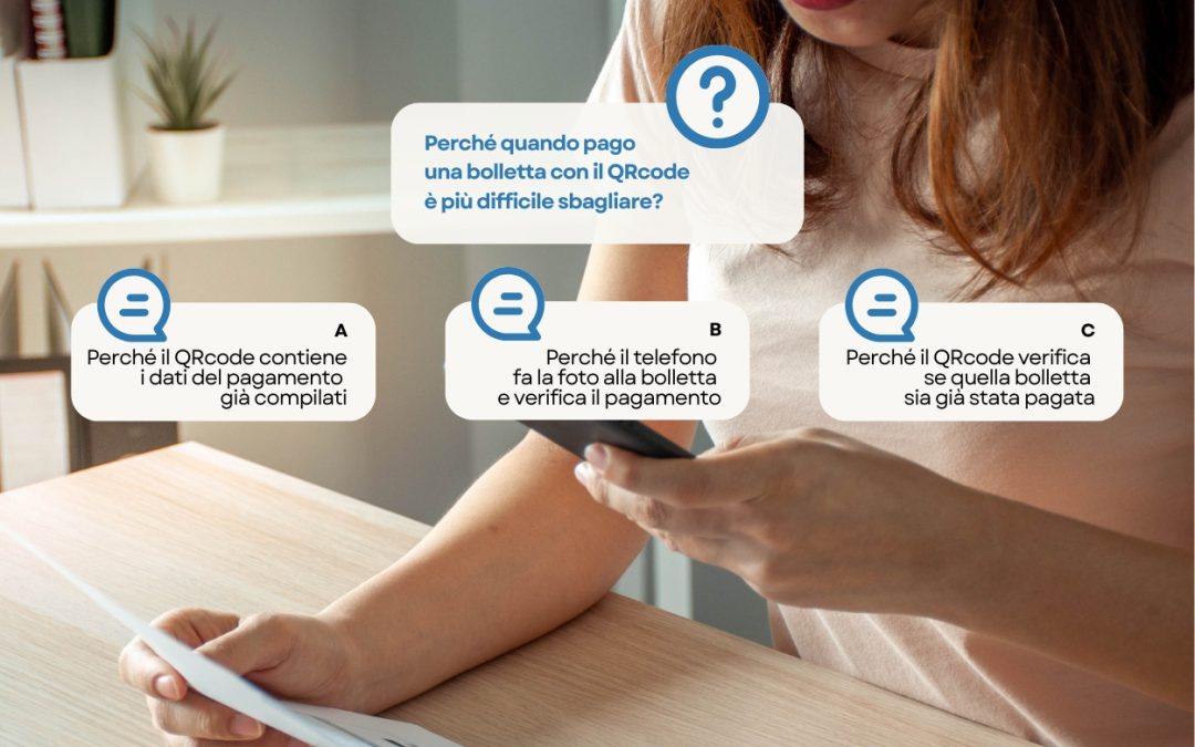 Domanda Perché quando pago una bolletta con il QRcode è più difficile sbagliare?