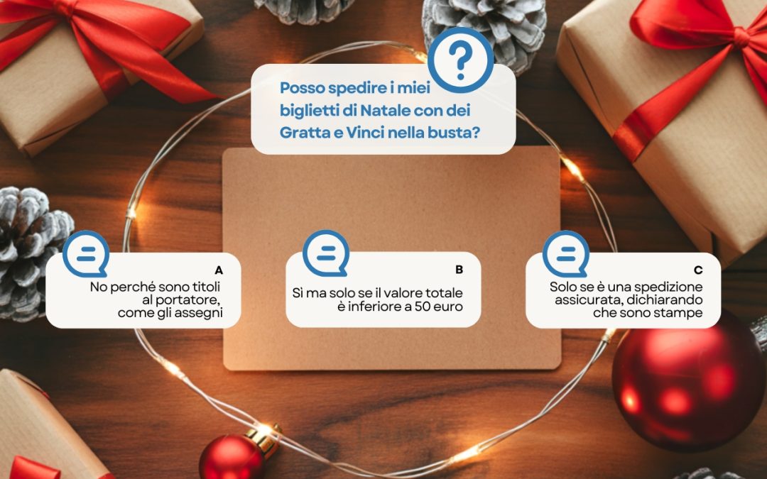 Posso spedire dei Gratta e Vinci con la posta ordinaria?